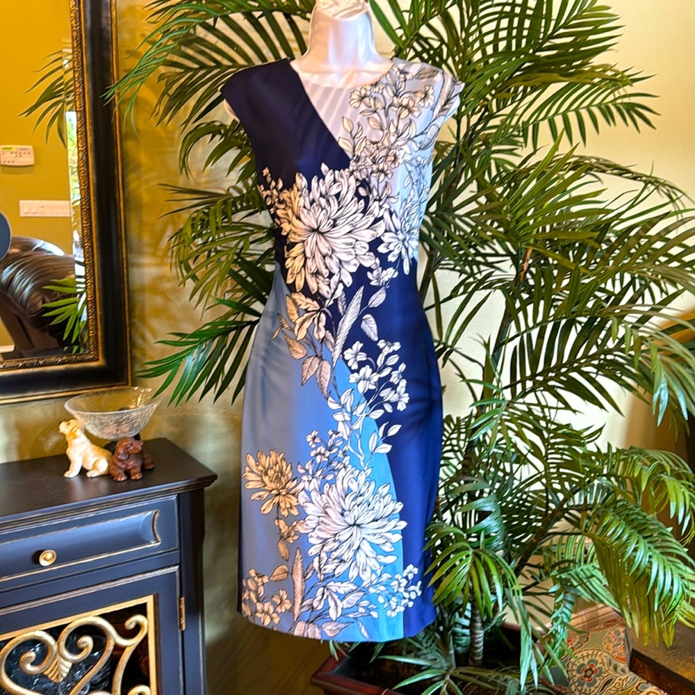 Vince Camuto Floral Sheath Dress, Size 6
